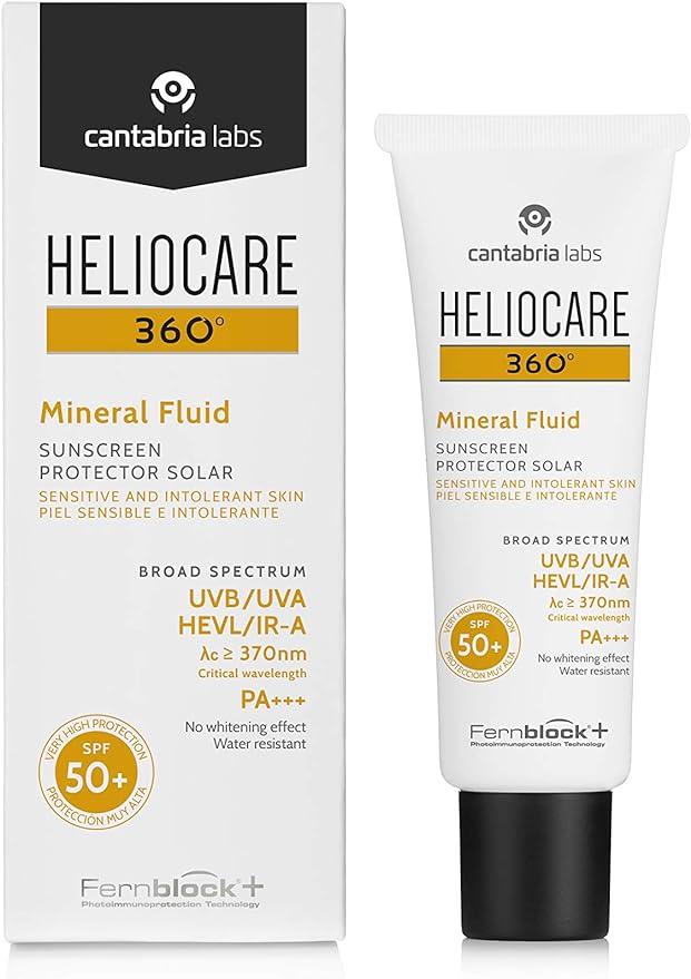 Presentación del protector solar facial de tipo físico Heliocare 360 SPF 50+